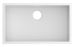 Pure.Sink Eternal Quartz Witte Spoelbak 70x40 cm Onderbouw en Opbouw PEG7040-32