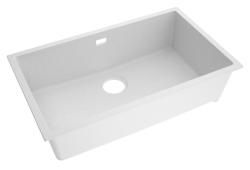 Pure.Sink Eternal Quartz Witte Spoelbak 70x40 cm Onderbouw en Opbouw PEG7040-32