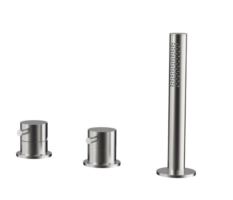 Aquanello Eterna 3-gats Badrandmengkraan met Handdouche RVS ET3100-02