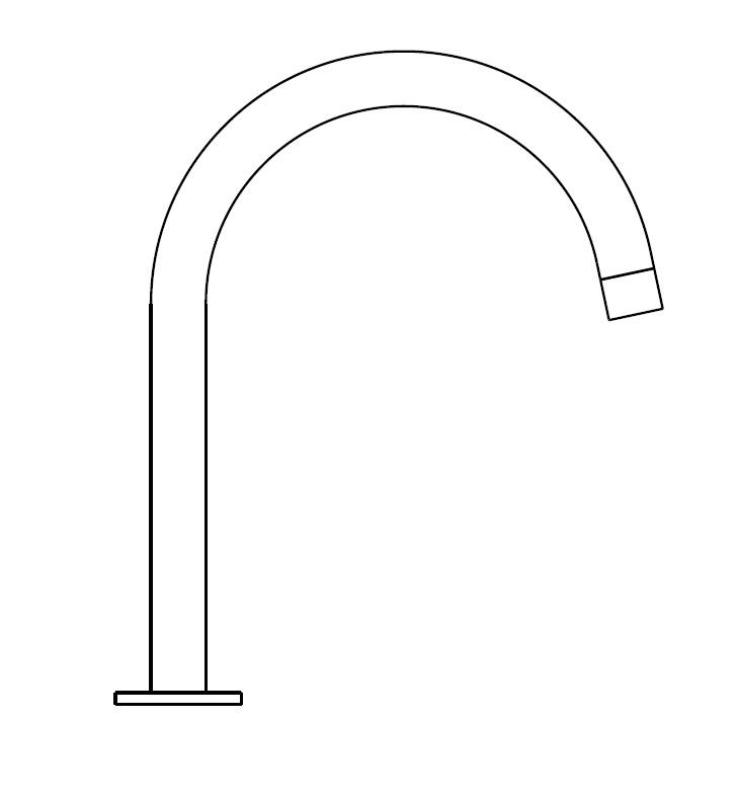 Aquanello Eterna RVS Badranduitloop Rond 20 cm ET3110-02