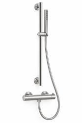 Set doccia termostatica Aquanello Eterna in acciaio inossidabile con barra scorrevole e doccetta a asta ET-S-SET9-1-02