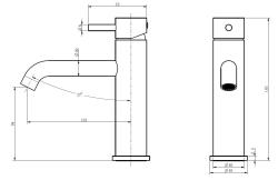Aquanello Eterna Wastafelkraan RVS ET1000-02