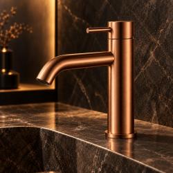 Aquanello Eterna Single-Handle Sink Faucet Brushed Copper ET1000-62