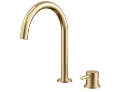 Aquanello Eterna Mitigeur de lavabo à 2 trous, doré brossé, ET1200-60
