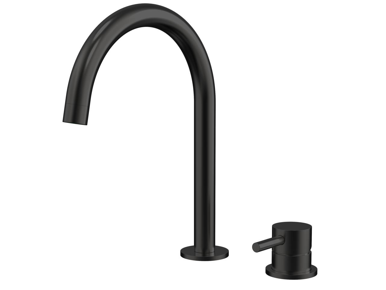Aquanello Eterna Baterie pentru chiuvetă cu 2 găuri negru mat ET1200-10