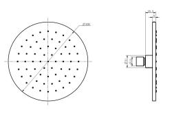 Aquanello Eterna Hoofddouche 200mm RVS ET2020-02