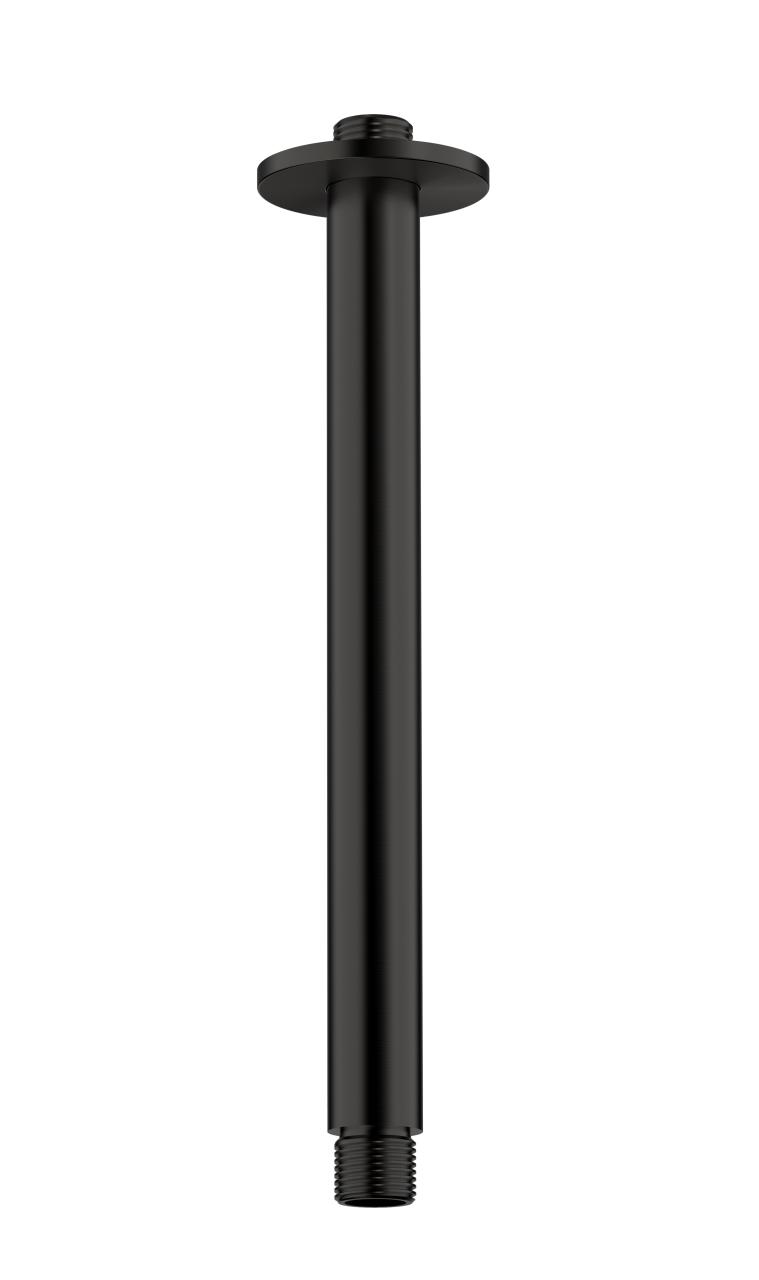 Aquanello Eterna Braț de duș pentru montare pe tavan rotund 25 cm negru mat ET2125-10
