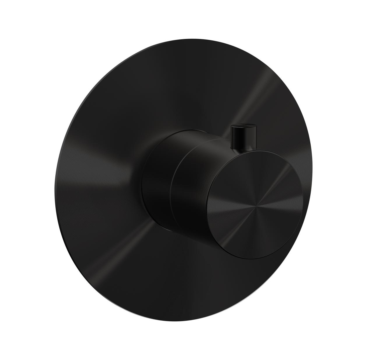 Aquanello Eterna Matte Black Trim Piece for Thermostatic Shower Faucet ET2300-10