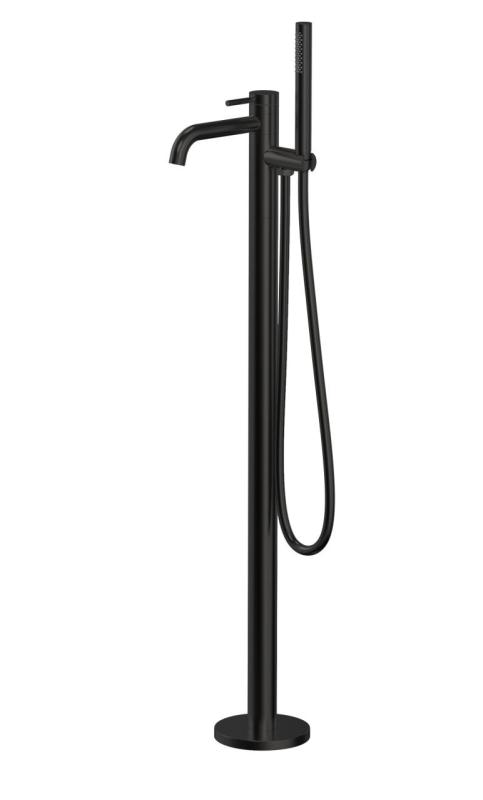 Aquanello Eterna Vrijstaande Badkraan Mat Zwart met Handdouche ET3000-10