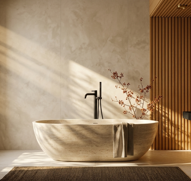 Aquanello Eterna Vrijstaande Badkraan Mat Zwart met Handdouche ET3000-10