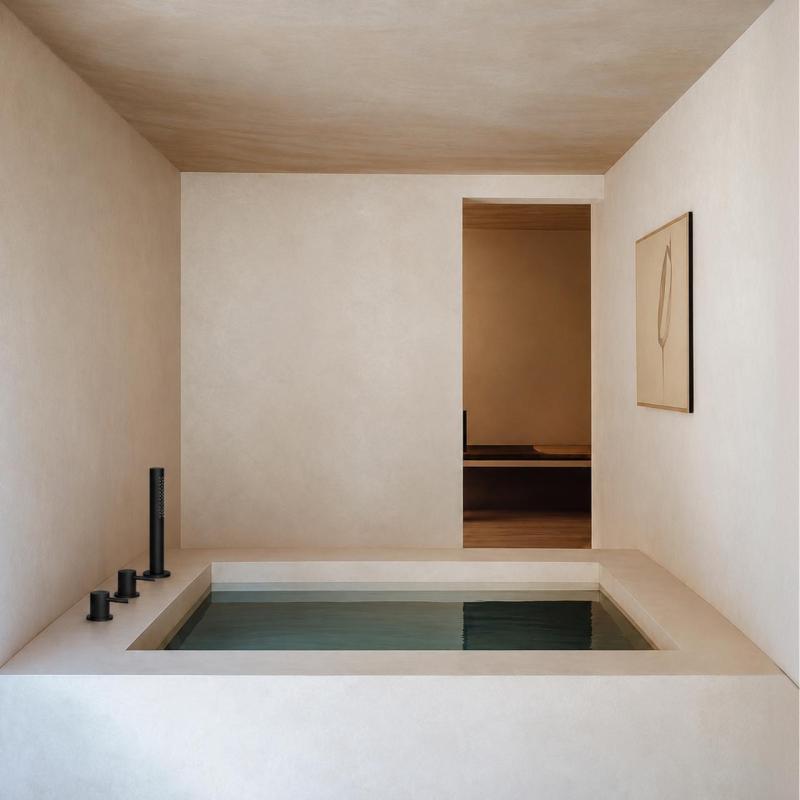 Aquanello Eterna 3-gats Badrandmengkraan met Handdouche Mat Zwart ET3100-10