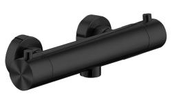 Aquanello Eterna Robinet termostatic de duș cu montare la suprafață negru mat ET2600-10