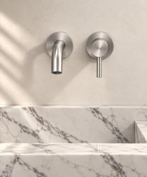 Aquanello Eterna 2-gats Inbouw Wastafelmengkraan RVS Geborsteld ET-W-1-02