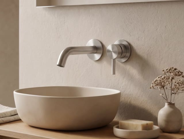 Aquanello Eterna 2-gats Inbouw Wastafelmengkraan RVS Geborsteld ET-W-1-02