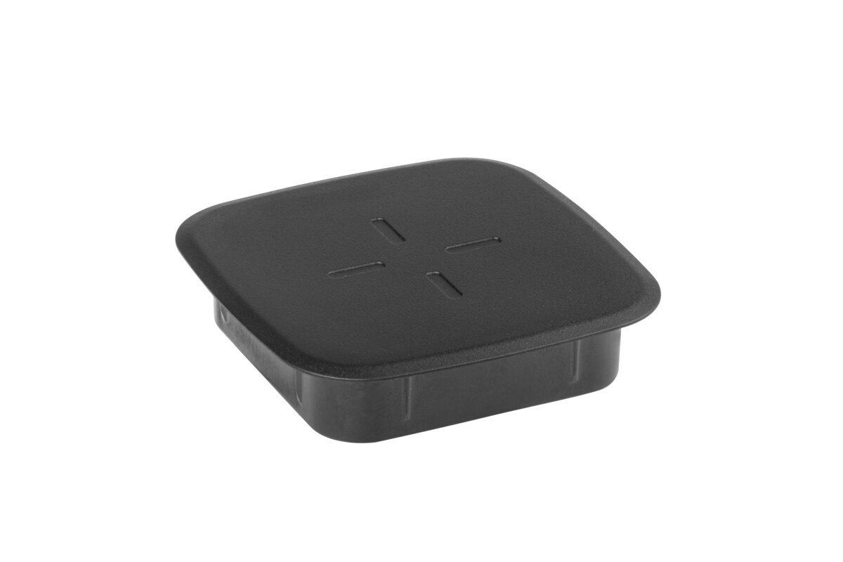 SQUARE 15W inductive charger with power supply, black