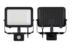 G-TECH Floodlight with motion sensor VILMAR, LED, 50W, 5000lm, 4000K, AC220-240V, black