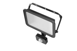 G-TECH Floodlight with motion sensor VILMAR, LED, 50W, 5000lm, 4000K, AC220-240V, black