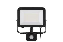 G-TECH Floodlight with motion sensor VILMAR, LED, 50W, 5000lm, 4000K, AC220-240V, black