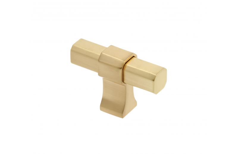 Meubelknop GTV IMPERIAL, ZnAl, geborsteld goud - Set van 6