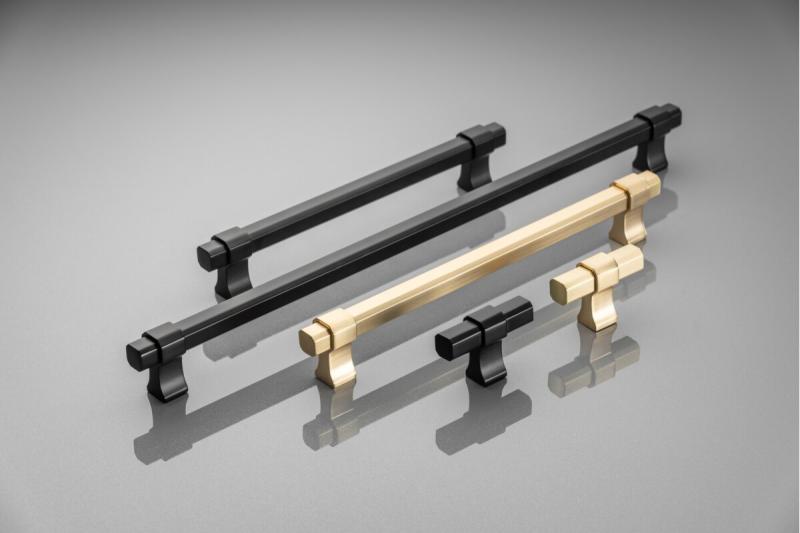 Meubelknop GTV IMPERIAL, ZnAl, geborsteld goud - Set van 6