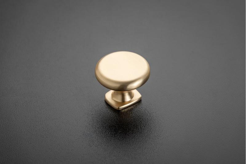 KNOP LORENA, geborsteld goud - Set van 6