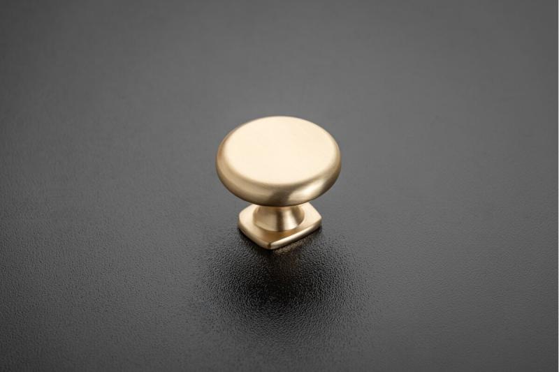 KNOP LORENA, geborsteld goud - Set van 6