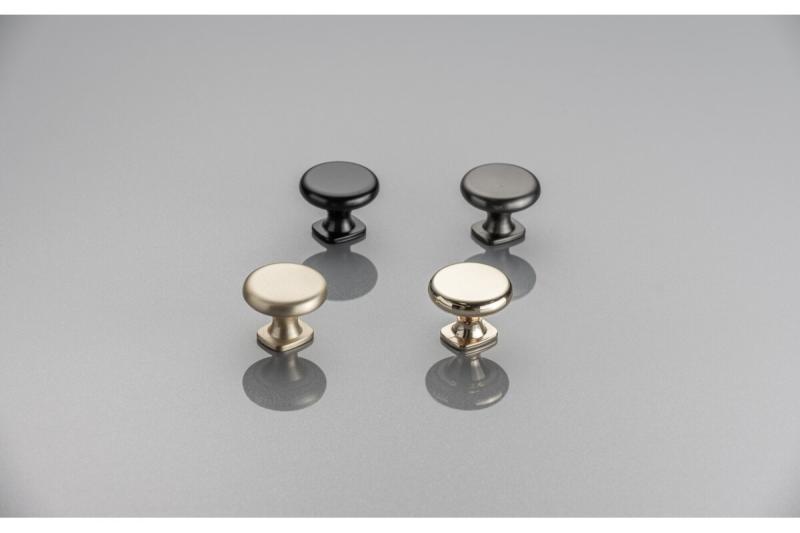 KNOP LORENA matzwart - Set van 7