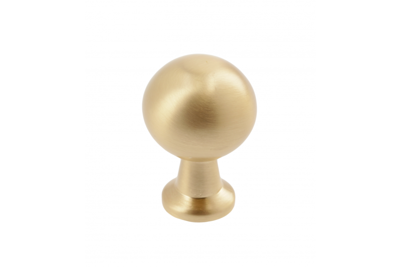 NORD-knop van zamak, geborsteld goud - Set van 9