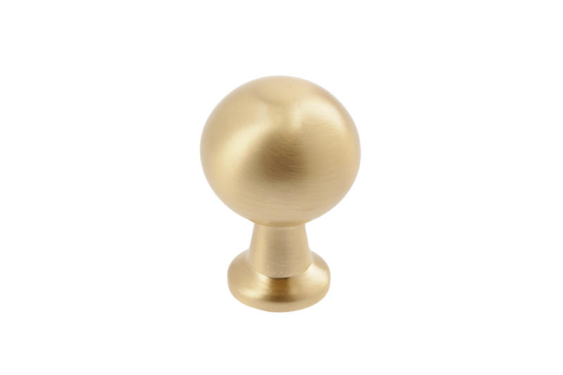 NORD-knop van zamak, geborsteld goud - Set van 9