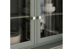 PIAZZA inox knob - brushed steel
