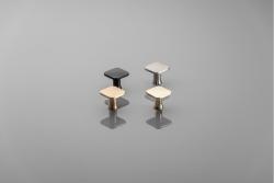 PIAZZA nut knob matt black