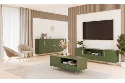 Pomello per mobili GTV PLAIN, ZnAl, oro spazzolato - Set di 6