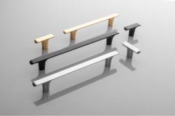 Furniture knob GTV PLAIN, ZnAl, brushed gold