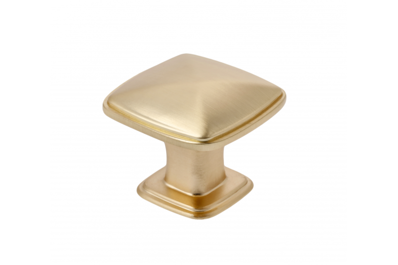 Contactknop POINT, geborsteld goud - Set van 7