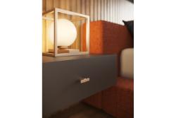 Furniture knob GTV RAY, ZnAl, brushed gold