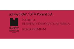 Furniture knob GTV RAY, ZnAl, matt black
