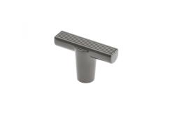 Furniture knob GTV RAY, ZnAl, light graphite