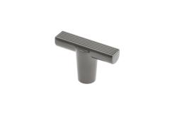 Furniture knob GTV RAY, ZnAl, light graphite