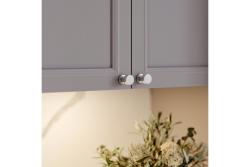 RING inox knob - brushed steel