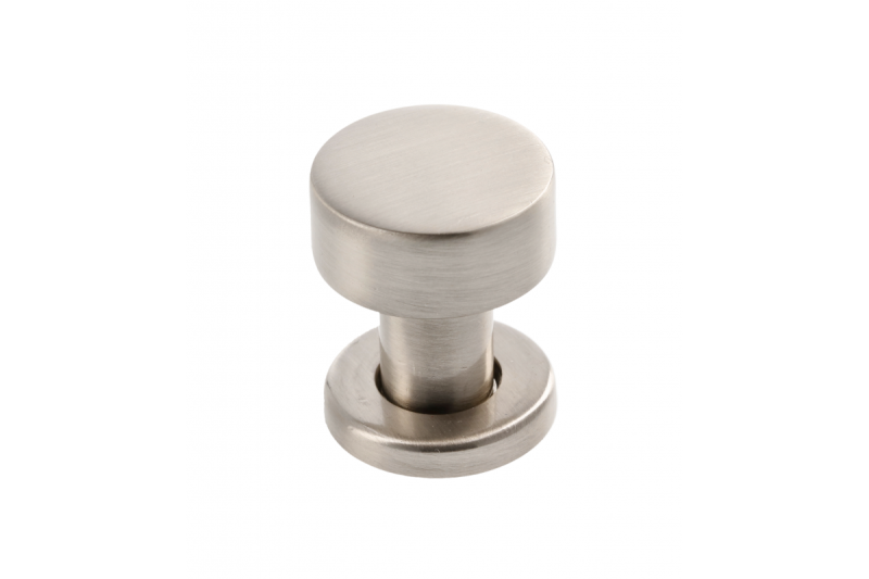 RING roestvrijstalen knop - geborsteld staal - Set van 4