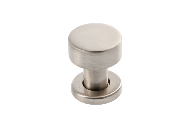 RING roestvrijstalen knop - geborsteld staal - Set van 4