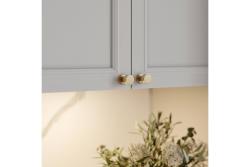 RING knob brushed gold - Set of 5