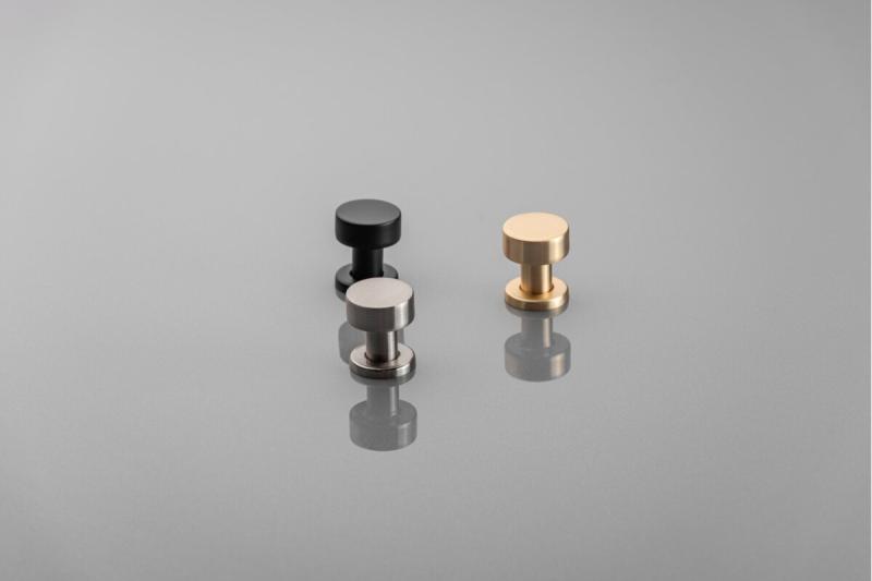 RING-knop, matzwart - Set van 7