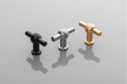 Furniture knob GTV SALVA, ZnAl, brushed steel