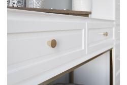 Spot knob black matt
