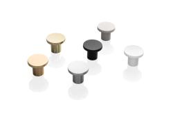Spot knob black matt