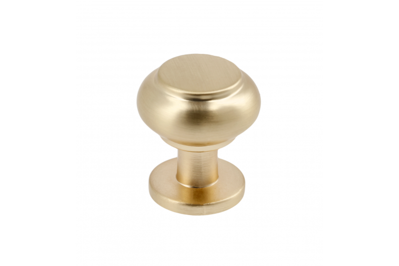 Knop STILO, geborsteld goud - Set van 7