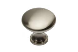 Zamak knob TERNI brushed steel