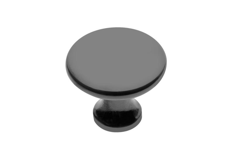 Zamak-handgreep UDINE zwart verchroomd - Set van 10