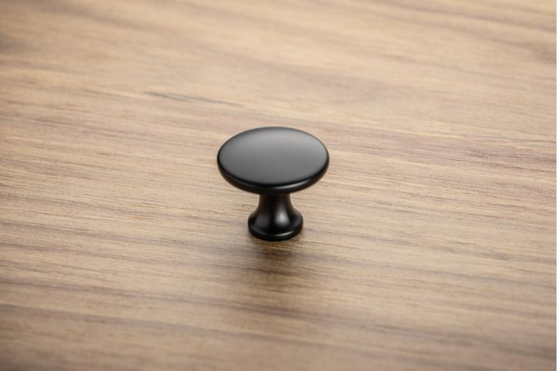 Zamak konb UDINE zwart mat - Set van 12
